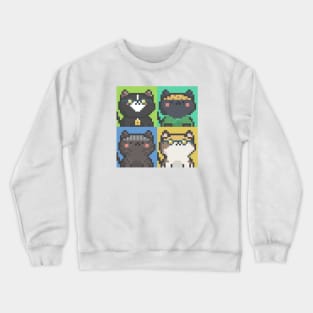 Pixel Cat Tile 004 Crewneck Sweatshirt